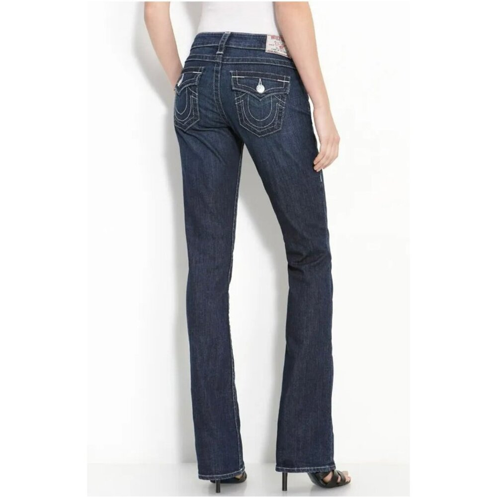 True Religion Womens Becky Bootcut Jeans Blue Size 29
